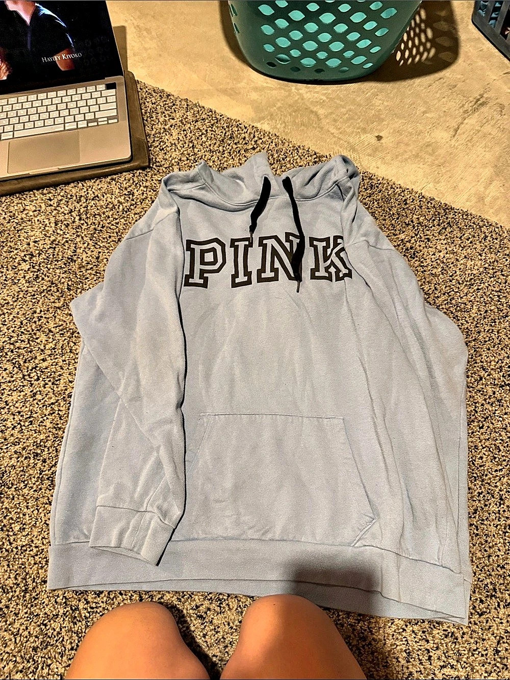 Victoria's Secret PINK Gray Logo Hoodie